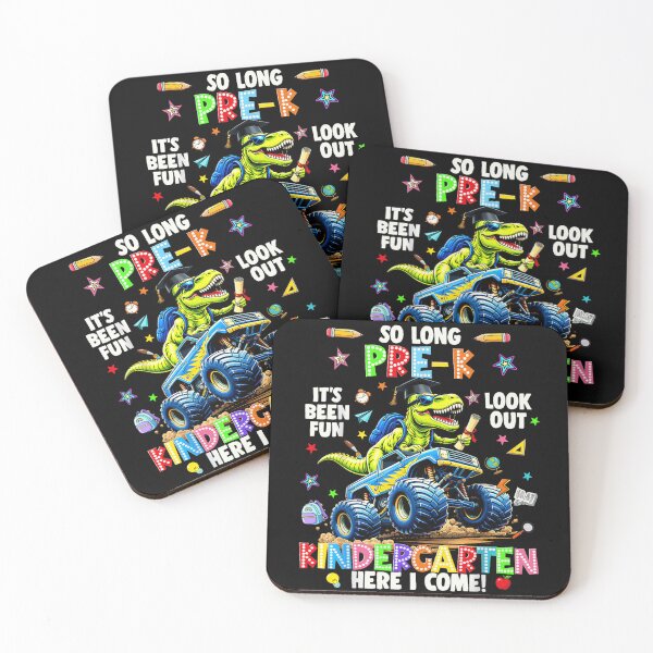 Item preview, So Long Pre-K Kindergarten Here I Come Monster Truck Rex Graduation designed and sold by Chaya Reid.