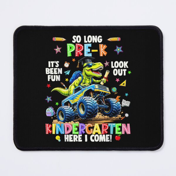 Item preview, So Long Pre-K Kindergarten Here I Come Monster Truck Rex Graduation designed and sold by Chaya Reid.