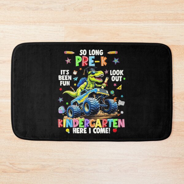 Item preview, So Long Pre-K Kindergarten Here I Come Monster Truck Rex Graduation designed and sold by Chaya Reid.