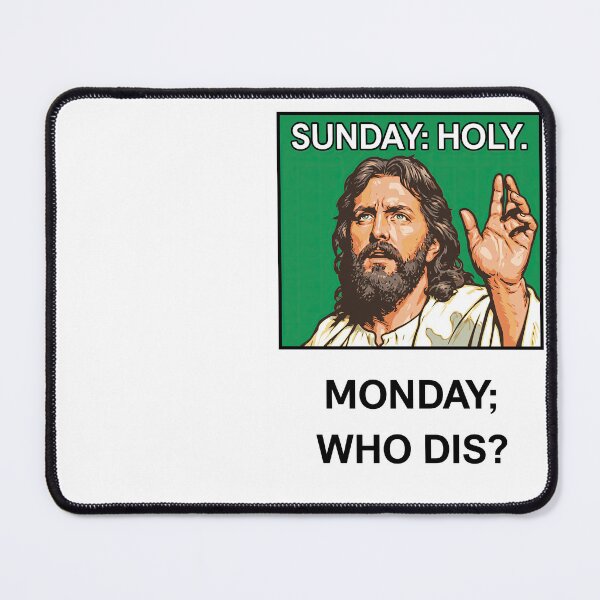 Item preview, Sunday Holy Monday Who Dis Pointing Jesus designed and sold by Piotrek0001.