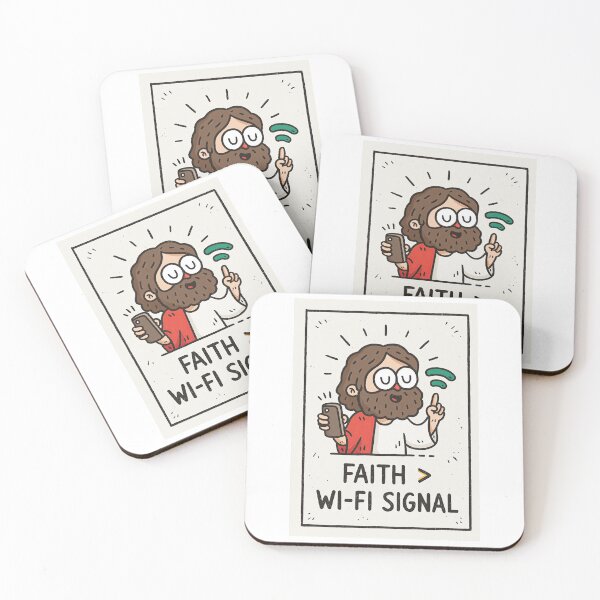Item preview, Faith Greater Than Wi Fi Signal Flat Design designed and sold by Piotrek0001.