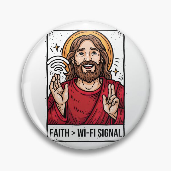 Item preview, Faith Greater Than Wi Fi Signal Red Shirt designed and sold by Piotrek0001.