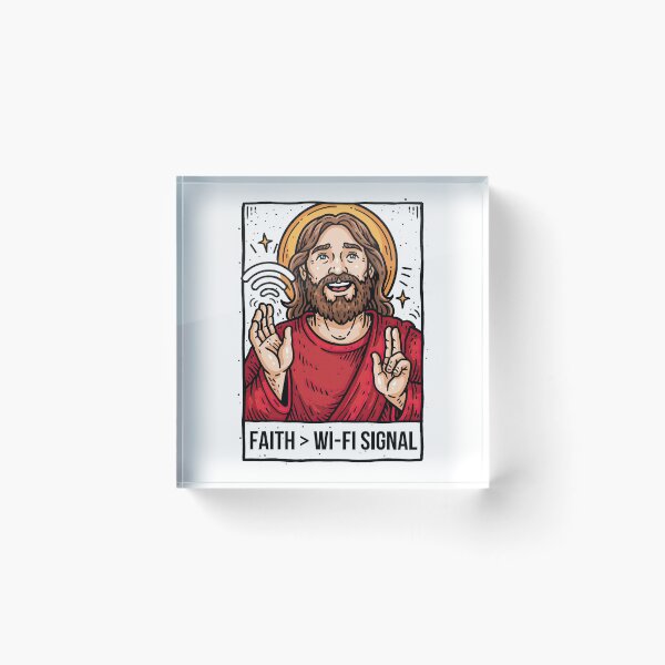 Item preview, Faith Greater Than Wi Fi Signal Red Shirt designed and sold by Piotrek0001.