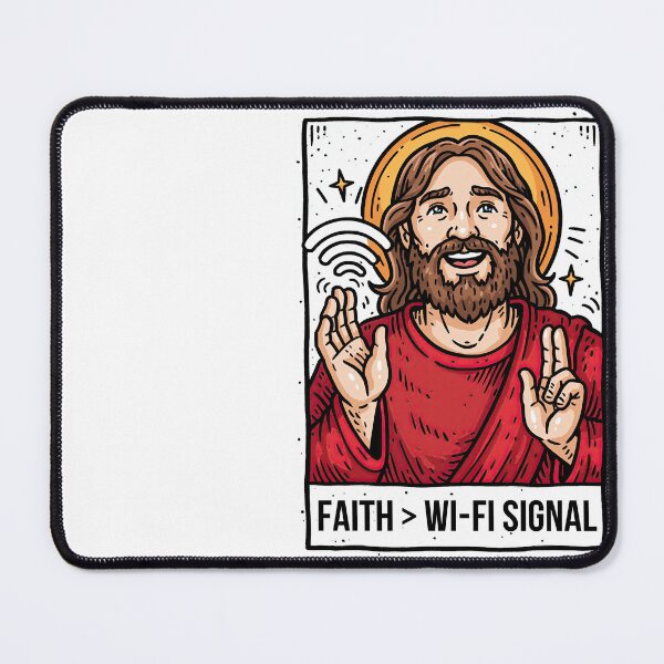Item preview, Faith Greater Than Wi Fi Signal Red Shirt designed and sold by Piotrek0001.