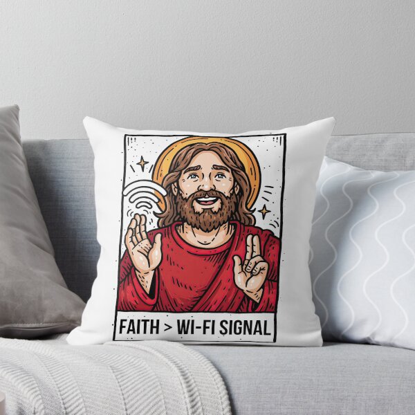 Item preview, Faith Greater Than Wi Fi Signal Red Shirt designed and sold by Piotrek0001.