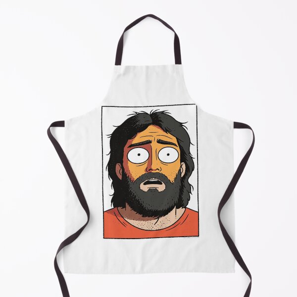 Item preview, Funny Bug Eyed Cartoon Jesus Face Meme designed and sold by Piotrek0001.