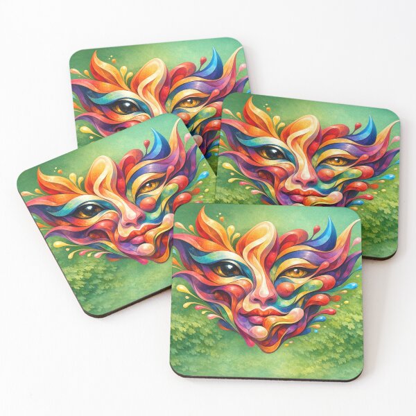 Item preview, Luminous abstract facial worlds designed and sold by Sigtrix.