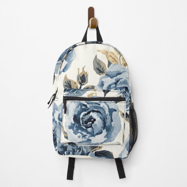 Item preview, Blue and white rose pattern designed and sold by uunaa.