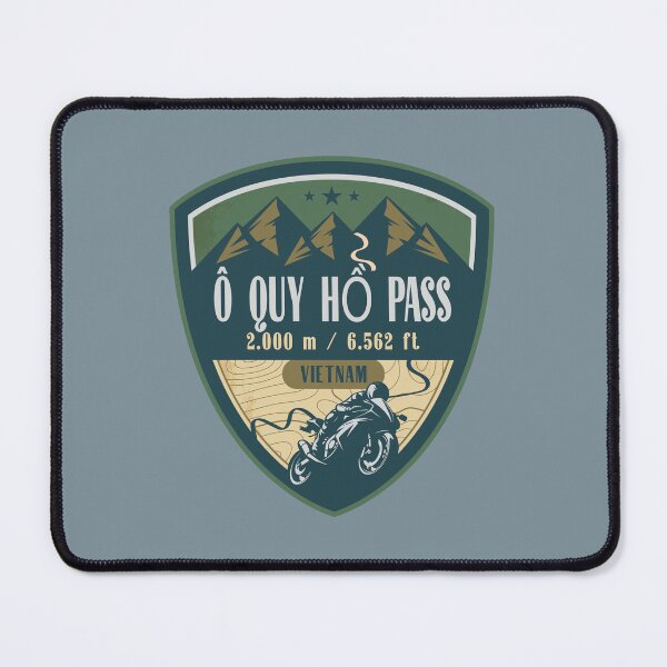 Item preview, O Quy Ho Pass Hoang Lien Vietnam Biker Badge designed and sold by CynthiaGraphics.