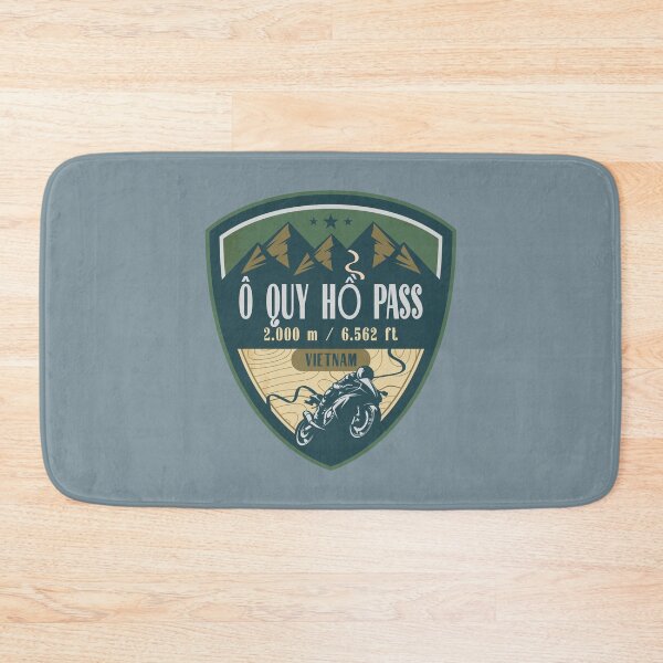Item preview, O Quy Ho Pass Hoang Lien Vietnam Biker Badge designed and sold by CynthiaGraphics.
