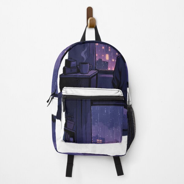 Item preview, Rainy Night Lofi Boy Watching City Lights Anime Aesthetic designed and sold by from Depression patient.