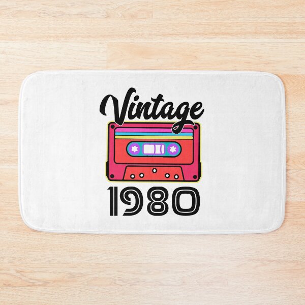 Item preview, 1980 Vintage Cassette – Retro Birth Year Birthday Gift Design designed and sold by EmeraldeaArt.