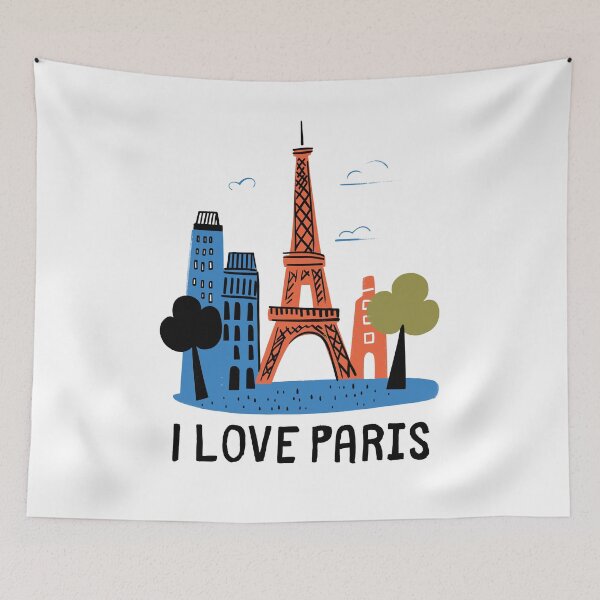 Item preview, I love Paris - T-shirt for travelers designed and sold by TobiasLogic.