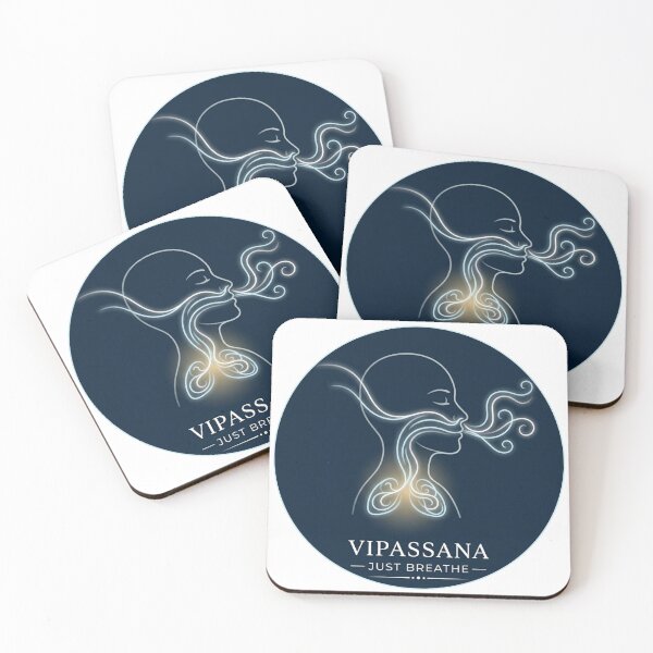 Item preview, Vipassana – Just Breathe | Calm Mind, Zen Balance & Mindfulness Design designed and sold by ArtsyExplorer.
