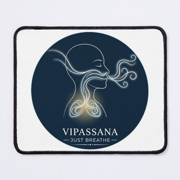 Item preview, Vipassana – Just Breathe | Calm Mind, Zen Balance & Mindfulness Design designed and sold by ArtsyExplorer.
