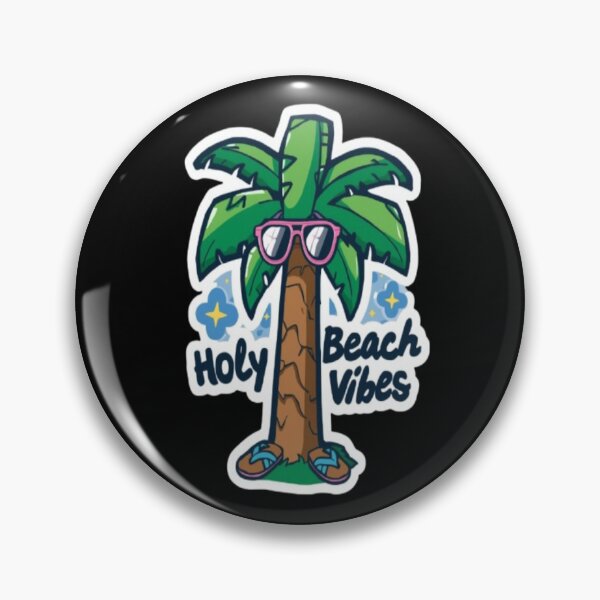 Item preview, Holy Beach Vibes Palm Tree Kawaii designed and sold by DailySparks.