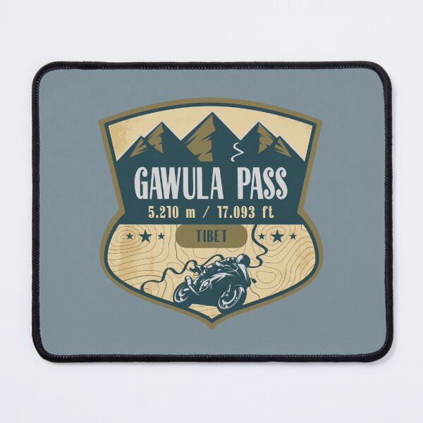Item preview, Gawula Pass Himalaya Tibet China Biker Badge designed and sold by CynthiaGraphics.