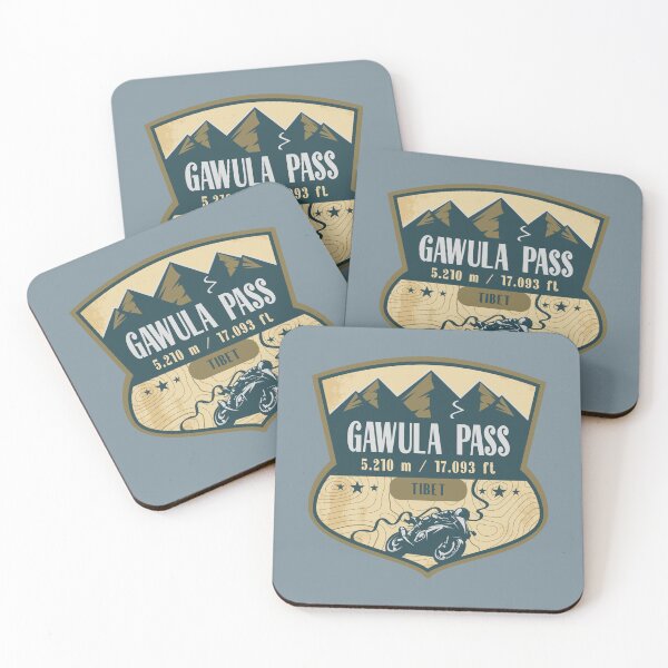 Item preview, Gawula Pass Himalaya Tibet China Biker Badge designed and sold by CynthiaGraphics.
