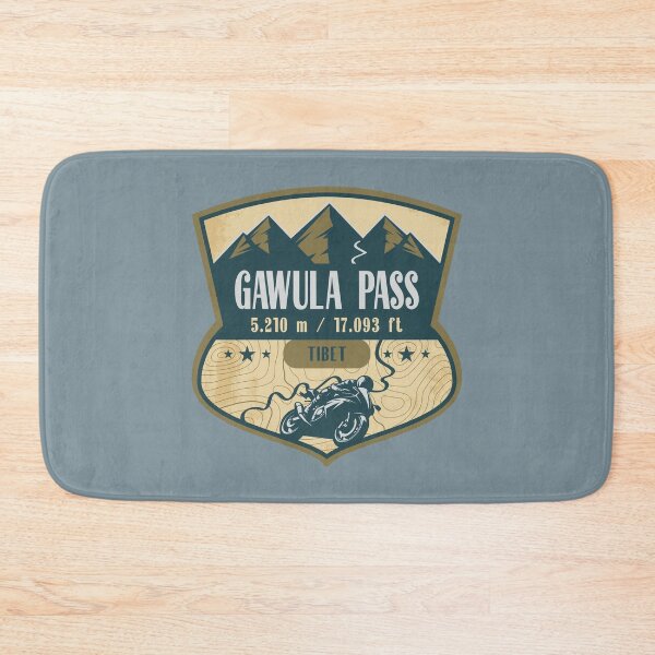 Item preview, Gawula Pass Himalaya Tibet China Biker Badge designed and sold by CynthiaGraphics.