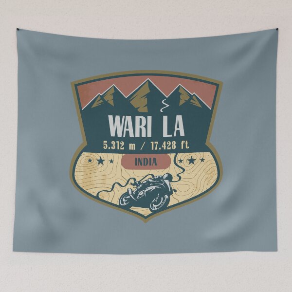 Item preview, Wari La Himalaya India Biker Badge designed and sold by CynthiaGraphics.