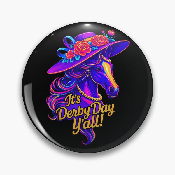 Item preview, Its Derby Day Yall Elegant Horse In Floral Hat Vaporwave Aesthetic designed and sold by Daisy Grimes.
