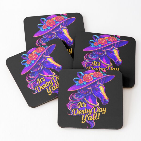 Item preview, Its Derby Day Yall Elegant Horse In Floral Hat Vaporwave Aesthetic designed and sold by Daisy Grimes.