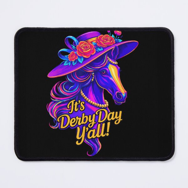 Item preview, Its Derby Day Yall Elegant Horse In Floral Hat Vaporwave Aesthetic designed and sold by Daisy Grimes.