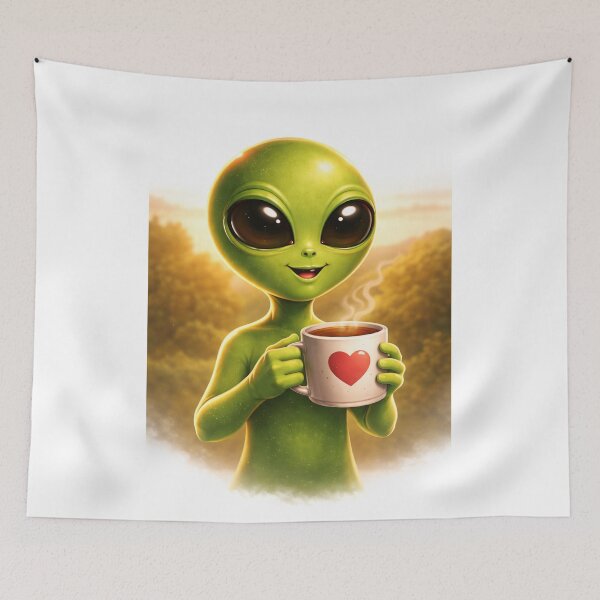 Item preview, Alien Coffee Lover designed and sold by Peace,love,andbeaches.