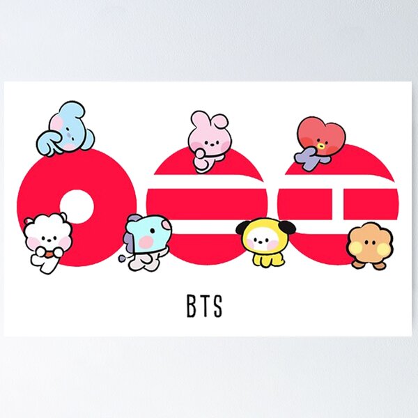 bts  bt21 tinytan グッズ　バンバンコン　シーグリ　ポスター Bt21 And Bts Posters for Sale | Redbubble