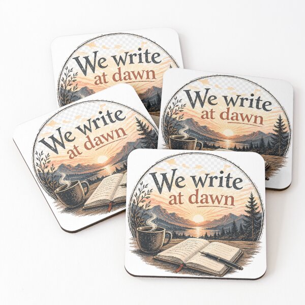 Item preview, We Write at Dawn - Hills designed and sold by WaywardWillowCo.