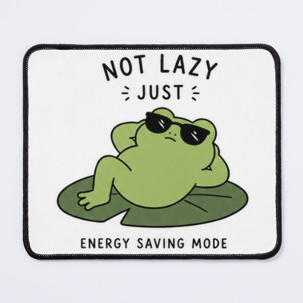 Item preview, Lazy Funny Frog Meme designed and sold by fadeinkstudio.