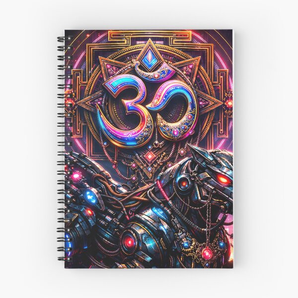 Item preview, Om & Yantra Om Symbol — Hindu God Art | Cyberpunk designed and sold by CosmicLotusArt.