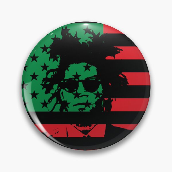 Item preview, Retrato de un artista de graffiti de Nueva York con la bandera afroamericana en rojo, verde y negro. designed and sold by FFFFt.