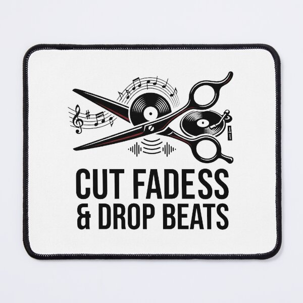 Item preview, Cut Fades And Drop Beats Funny Barber Music Design designed and sold by Majnon8bp.