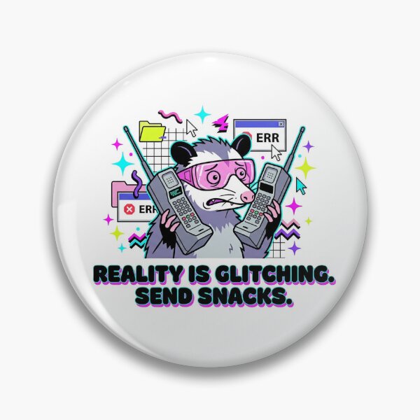 Item preview, Glitchy Opossum Y2K Aesthetic - Reality is Glitching designed and sold by MirAgency.