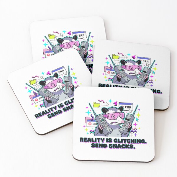 Item preview, Glitchy Opossum Y2K Aesthetic - Reality is Glitching designed and sold by MirAgency.