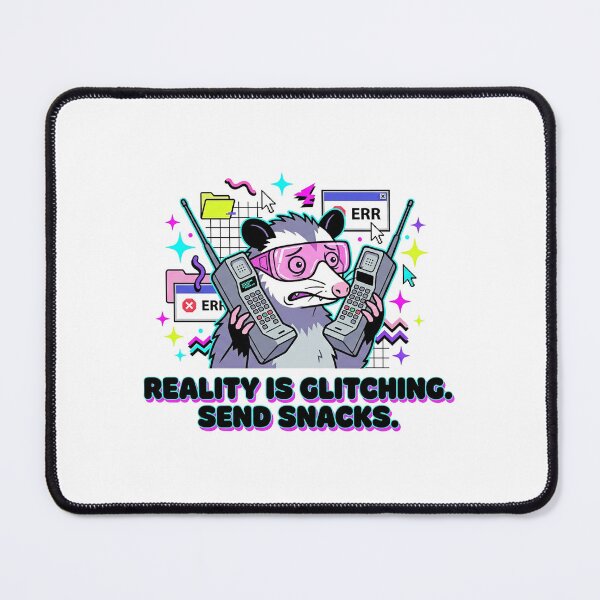 Item preview, Glitchy Opossum Y2K Aesthetic - Reality is Glitching designed and sold by MirAgency.