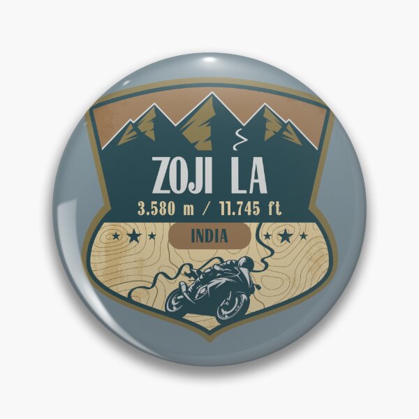 Item preview, Zoji La Himalaya India Biker Badge designed and sold by CynthiaGraphics.