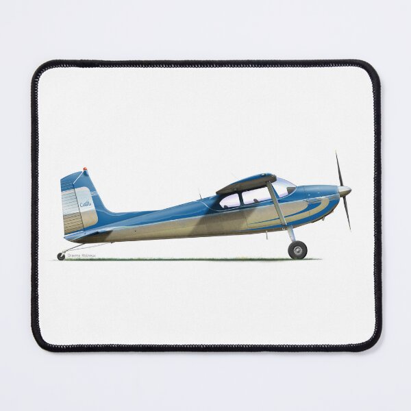Item preview, CESSNA 180A SKYWAGON designed and sold by Grubby Fingers Aircraft Illustration.