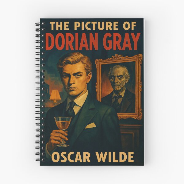 Item preview, Retro Picture of Dorian Gray Vintage Oscar Wilde Literary Artwork designed and sold by Redacted Ink.