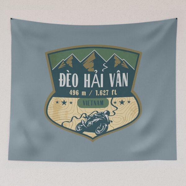 Item preview, Hai Van Pass Vietnam Biker Badge designed and sold by CynthiaGraphics.