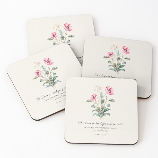 Item preview, Números 6:24–26 – El Señor te bendiga y te guarde | Bendición Bíblica Floral | Regalo Cristiano designed and sold by latiendadearyam.
