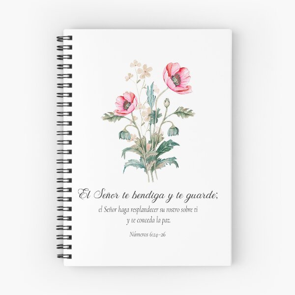 Item preview, Números 6:24–26 – El Señor te bendiga y te guarde | Bendición Bíblica Floral | Regalo Cristiano designed and sold by latiendadearyam.