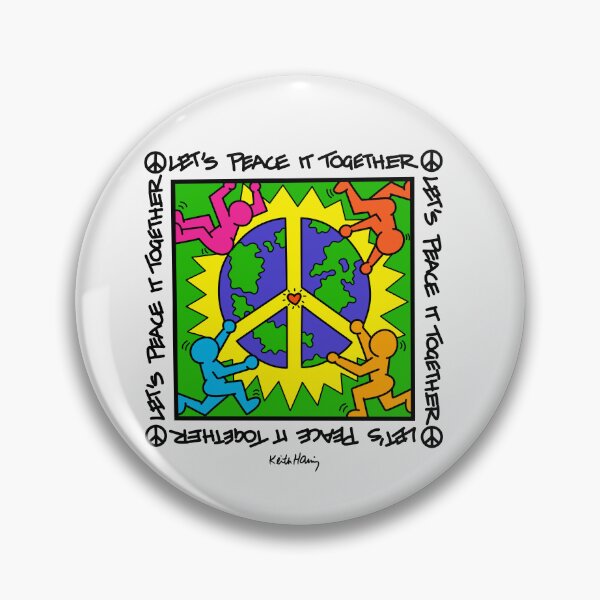 Item preview, Let’s Peace It Together 1980s KH inspired style Art designed and sold by ZERO-MIND.