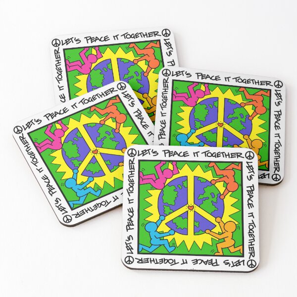 Item preview, Let’s Peace It Together 1980s KH inspired style Art designed and sold by ZERO-MIND.