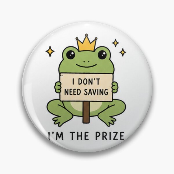 Item preview, Brave frog meme no saving designed and sold by fadeinkstudio.