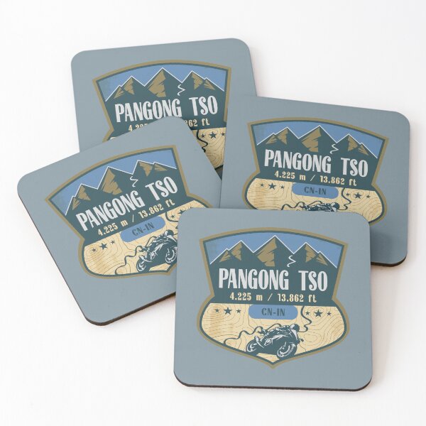 Item preview, Pangong Tso Himalaya India Biker Badge designed and sold by CynthiaGraphics.