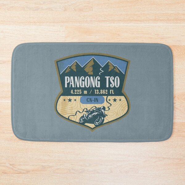 Item preview, Pangong Tso Himalaya India Biker Badge designed and sold by CynthiaGraphics.