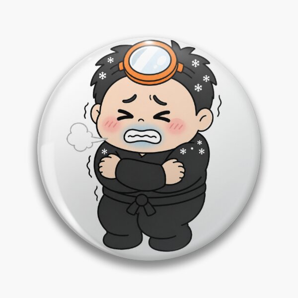 Item preview, KOREA HAENAM - Cute Chibi Character Freezing Cold Shivering Sticker designed and sold by KOREA-HAENAM.