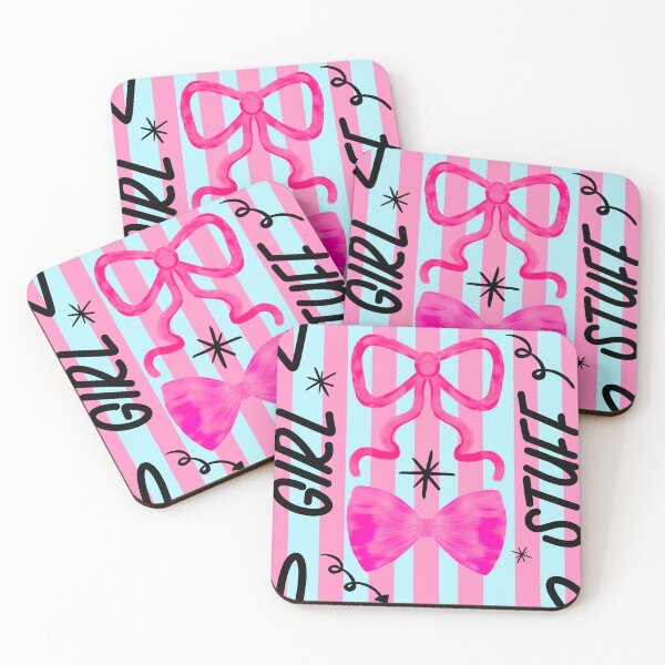 Item preview, Pink Coquette Bow Pattern – Cute Girly Aesthetic, “Girl Stuff” Graphic Design, Y2K Soft Girl Style designed and sold by VirtuallyCreativ .
